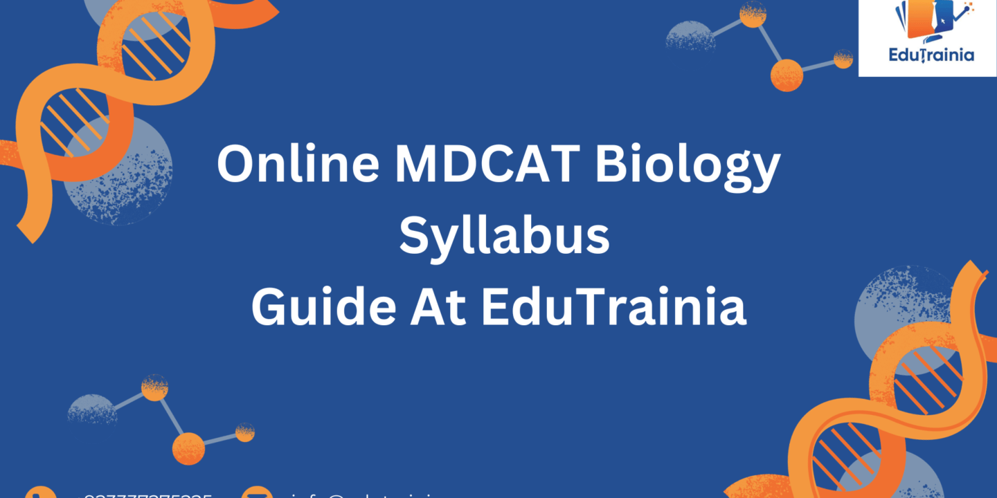 Online MDCAT Biology Syllabus Guide At EduTrainia