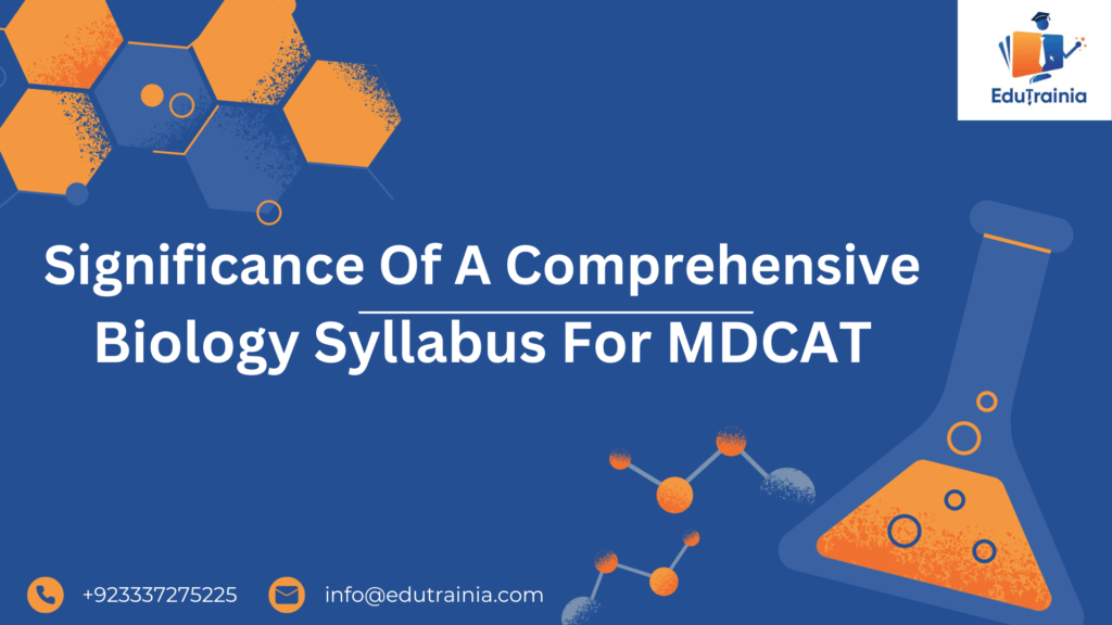 Significance Of Comprehensive MDCAT Biology Syllabus Online MDCAT Biology Syllabus Guide At EduTrainia